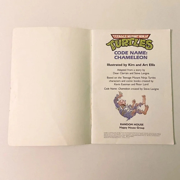 Vintage 1991 TMNT Ninja Turtles Code Name Chameleon A Storybook Adventure - Picture 7 of 13